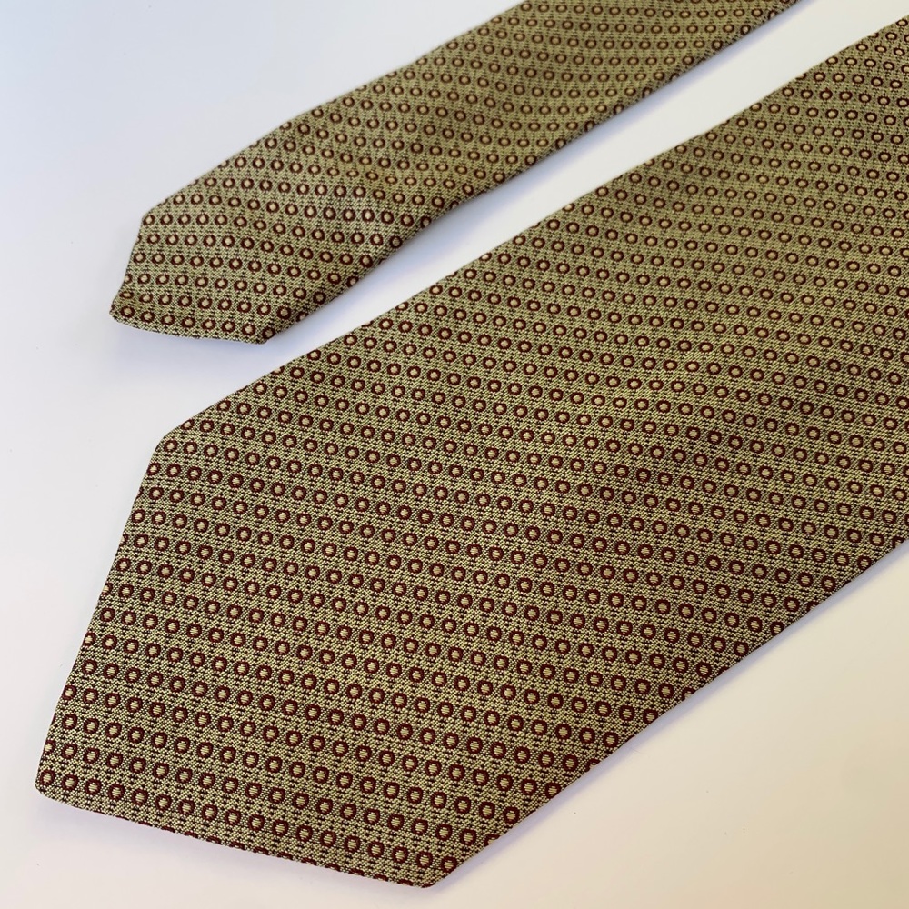 Louis roth men’s silk neck tie Italy gold